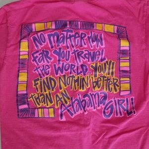 Pink Alabama girl shirt from Southern Belle